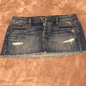 American Eagle distressed mini skirt